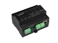 INTELLIGENT ARLIGHT Релейный модуль DALI-SWITCH-708-82-4G-D2-DRO-RDM-DIN Black (230V, 4x10A, DMX512)